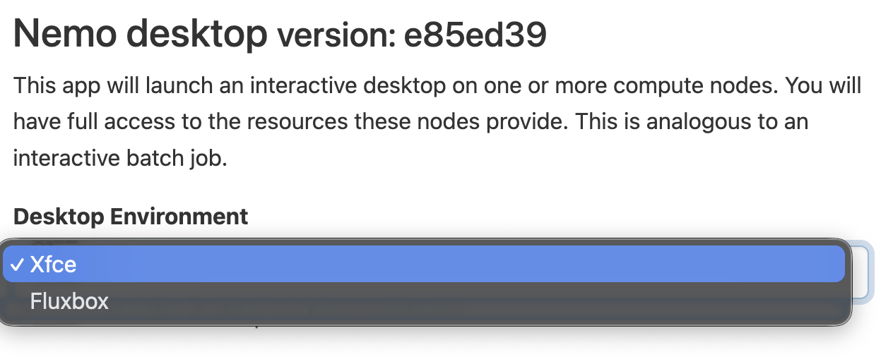 OnDemand Xfce session screenshot