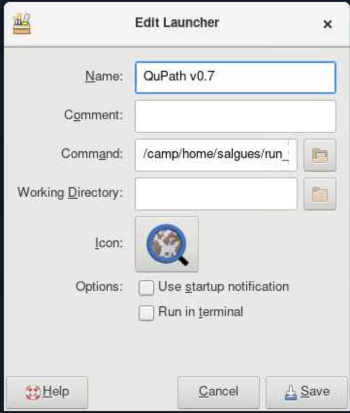QuPath Launcher screenshot